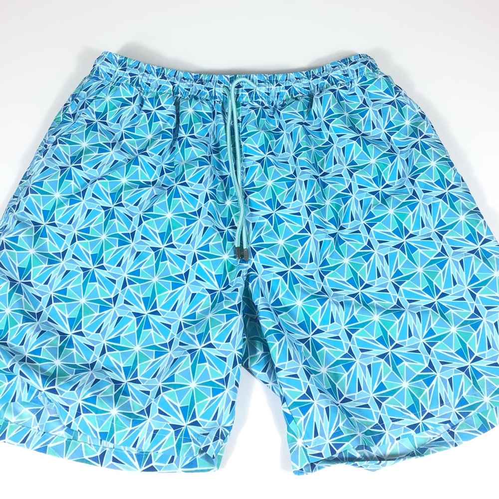 Peter Millar Men’s Seaside Swim Trunks Shorts Mesh Lined Size XL Inseam 8”